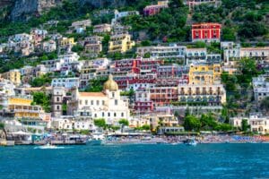 Positano en la costa amalfitana